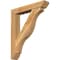 Ekena Millwork Funston Slat Rough Sawn Bracket w/ Offset Brace, Western Red Cedar, 6"W x 32"D x 38"H BKT0604X32X38FST06RWR - alternate 1